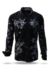 Descubre las camisas de colores para hombre «SCHRÄGE VÖGEL BEI NACHT» - 100 % algodón