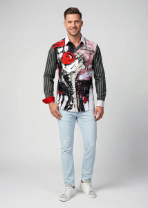 Descubre las coloridas camisas de hombre de NEZ ROUGE -...