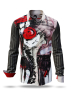 Descubre las camisas de colores para hombre de NEZ ROUGE - 100 % algodón