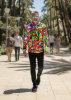 Camisa de manga larga para hombre ROLLER COASTER – GERMENS artfashion – 100 % algodón - Talla L