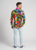 Herren Langarm Hemd ROLLER COASTER – GERMENS artfashion – 100 % Baumwolle - Größe 6XL