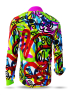Herren Langarm Hemd ROLLER COASTER – GERMENS artfashion – 100 % Baumwolle - Größe 6XL