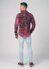 Camisa de hombre CONCHIFERA MARSALA – GERMENS artfashion – 100 % algodón - Talla 3XL