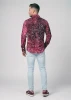 Camisa de hombre CONCHIFERA MARSALA – GERMENS artfashion – 100 % algodón - Talla 4XL