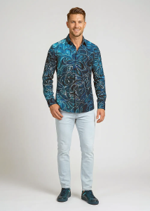 Descubre las camisas para hombre CONCHIFERA OCEAN - 100 % algodón