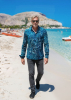 Hemd Herren CONCHIFERA OCEAN – GERMENS artfashion – 100 % Baumwolle - Größe M