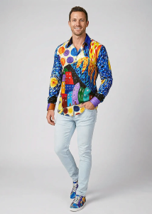 Descubre las camisas de botones para hombre «NUESTRO CIELO NOCTURNO» -...