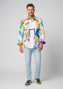 Descubre las camisas de colores para hombre de NAYMA: 100 % algodón