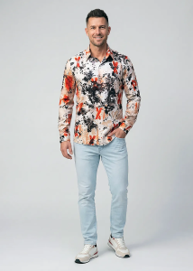 Descubre las camisas de colores para hombre de FADE TO GREY: 100 % algodón