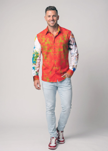 Descubre las camisas de colores para hombre de KAMALA: 100 % algodón