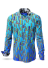 Entdecke bunte Hemden Herren STALACNITE BLUE - 100 % Baumwolle