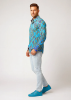 Entdecke bunte Hemden Herren STALACNITE BLUE - 100 % Baumwolle