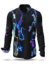 Descubre las camisas de colores para hombre NEON SAXOPHONE - 100 % algodón