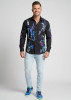 Descubre las coloridas camisas de hombre con botones NEON SAXOPHONE - 100 % algodón