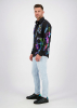 Descubre las coloridas camisas de hombre con botones NEON SAXOPHONE - 100 % algodón