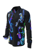 Button down Hemd NEON SAXOPHONE – GERMENS artfashion – 100 % Baumwolle - Größe 4XL