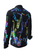 Button down Hemd NEON SAXOPHONE – GERMENS artfashion – 100 % Baumwolle - Größe 5XL