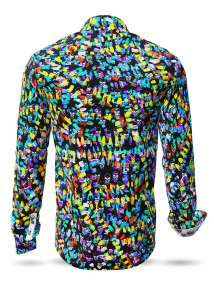 Descubre las coloridas camisas de hombre con botones SKULL PARTY -...