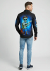 Herren Langarm Hemd MR DEATH PLAYS GUITAR – GERMENS artfashion – 100 % Baumwolle - Größe XL