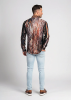 Herren Langarm Hemd VERSTEINERTER WALD CHEMNITZ 1 – GERMENS artfashion – 100 % Baumwolle - Größe 4XL