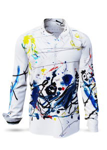Descubre las coloridas camisas de hombre con botones FAMOUS - 100 %...