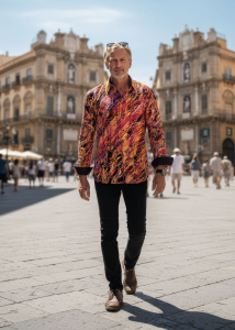Descubre las coloridas camisas de hombre con botones de TENSION - 100 %...