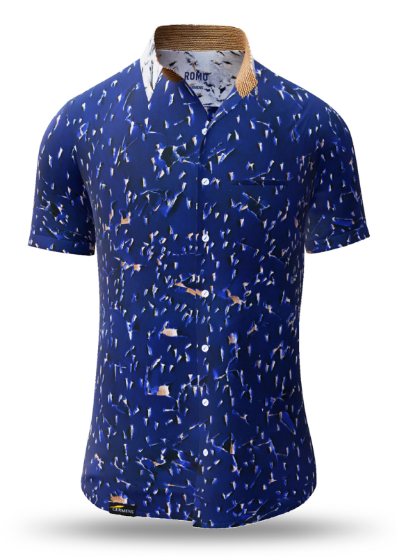 Sommerhemd Herren ROMO - 100 % Baumwolle - 10 Größen von XS - 6XL - außergewöhnliches Design - feinste Verarbeitung - Stoffe Made in Germany - limitiert und exklusiv