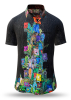 Camisa de verano para hombre GARDEN MYSTIQUE - 100 % algodón - 10 tallas, de la XS a la 6XL - diseño excepcional - confección de primera calidad - tejidos «Made in Germany» - edición limitada y exclusiva