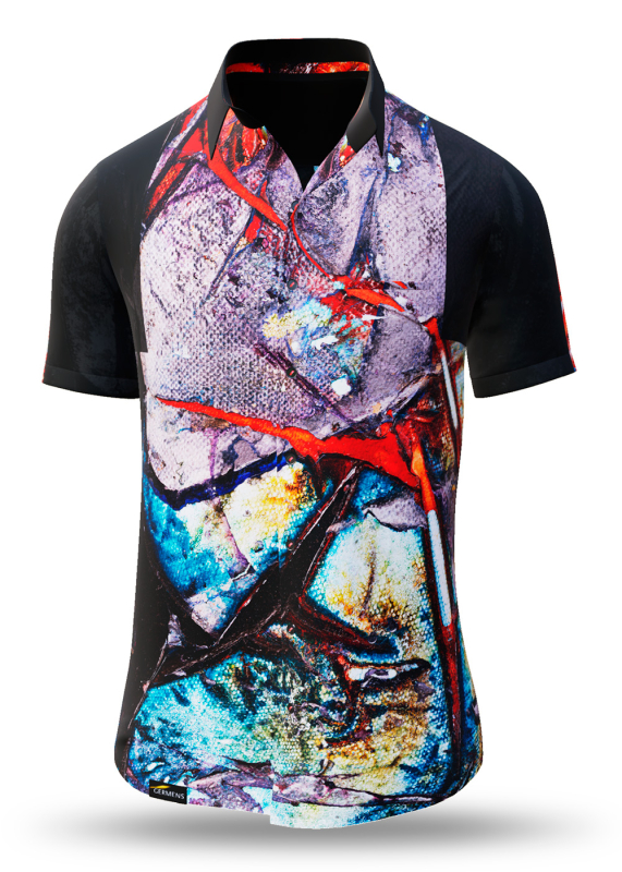 Sommerhemd Herren BLUT, BRUDER! - 100 % Baumwolle - 10 Größen von XS - 6XL - außergewöhnliches Design - feinste Verarbeitung - Stoffe Made in Germany - limitiert und exklusiv