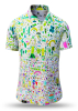 Camisa de verano para hombre KÖNIGREICH GLÜCK - 100 % algodón - 10 tallas, de la XS a la 6XL - diseño excepcional - confección de primera calidad - tejidos «Made in Germany» - edición limitada y exclusiva