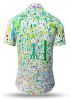 Camisa de verano para hombre KÖNIGREICH GLÜCK - 100 % algodón - 10 tallas, de la XS a la 6XL - diseño excepcional - confección de primera calidad - tejidos «Made in Germany» - edición limitada y exclusiva