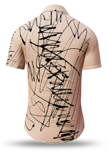 Summer shirt for men DENADA BEIGE - 100% cotton - 10...