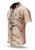 Sommerhemd Herren DENADA BEIGE - 100 % Baumwolle - 10 Größen von XS - 6XL - außergewöhnliches Design - feinste Verarbeitung - Stoffe Made in Germany - limitiert und exklusiv