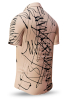 Herrenhemd Kurzarm DENADA BEIGE – GERMENS artfashion – 100 % Baumwolle - Größe 3XL