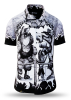 Sommerhemd Herren DOGFIGHT - 100 % Baumwolle - 10 Größen von XS - 6XL - außergewöhnliches Design - feinste Verarbeitung - Stoffe Made in Germany - limitiert und exklusiv