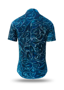 Camisa de verano para hombre CONCHIFERA OCEAN - 100 % algodón - 10...