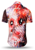 Camisa de verano para hombre THE MAGICAL FIVE - 100 % algodón - 10 tallas, de la XS a la 6XL - diseño excepcional - confección de primera calidad - tejidos «Made in Germany» - edición limitada y exclusiva