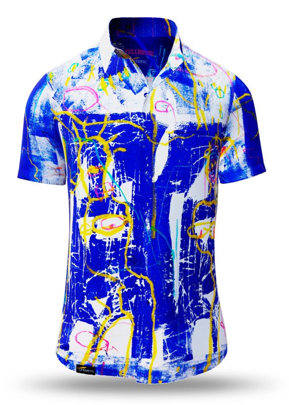 Sommerhemd Herren FULLHOUSE - 100 % Baumwolle - 10 Größen von XS - 6XL - außergewöhnliches Design - feinste Verarbeitung - Stoffe Made in Germany - limitiert und exklusiv
