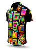 Herrenhemd Kurzarm SUMMERNIGHT – GERMENS artfashion – 100 % Baumwolle - Größe 6XL