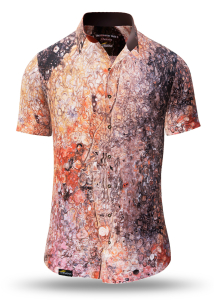 Camisa de verano para hombre VERSTEINERTER WALD CHEMNITZ 2 - 100 % algodón - 10 tallas, de la XS a la 6XL - diseño excepcional - confección de primera calidad - tejidos «Made in Germany» - edición limitada y exclusiva