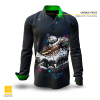 Bunte Hemden Herren CROCODILE 1 - Unikat Hemd - GERMENS ONE Collection - Dieses Hemd gibt es weltweit nur einmal - mit Zertifikat und Eindruck ihres Namens im Hemd - 100 % Baumwolle