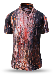 Camisa de verano para hombre VERSTEINERTER WALD CHEMNITZ 1 - 100 % algodón - 10 tallas, de la XS a la 6XL - diseño excepcional - confección de primera calidad - tejidos «Made in Germany» - edición limitada y exclusiva
