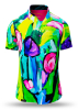 Camisa de verano para hombre FIORE ASTRATTA - 100 % algodón - 10 tallas, de la XS a la 6XL - diseño excepcional - confección de primera calidad - tejidos «Made in Germany» - edición limitada y exclusiva