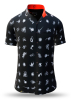 Sommerhemd Herren FLUGZAUBER NOIR - 100 % Baumwolle - 10 Größen von XS - 6XL - außergewöhnliches Design - feinste Verarbeitung - Stoffe Made in Germany - limitiert und exklusiv