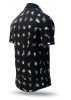 Herrenhemd Kurzarm FLUGZAUBER NOIR – GERMENS artfashion – 100 % Baumwolle - Größe 5XL