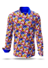 Descubre las camisas de colores para hombre FLOWER FRENZY - 100 % algodón