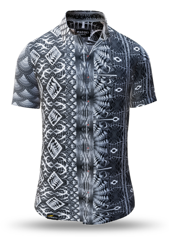 Camisa de verano para hombre VIADUKT CHEMNITZ - 100 % algodón - 10 tallas, de la XS a la 6XL - diseño excepcional - confección de primera calidad - tejidos «Made in Germany» - edición limitada y exclusiva