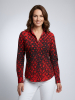 Camisa tipo blusa para mujer HEXAGON ZINNOBER - GERMENS artfashion - 100 % algodón - Talla 3XL