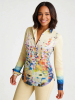 Blusa original para mujer - GIVERNY - 100 % algodón - GERMENS artfashion - Tallas de la XS a la 3XL