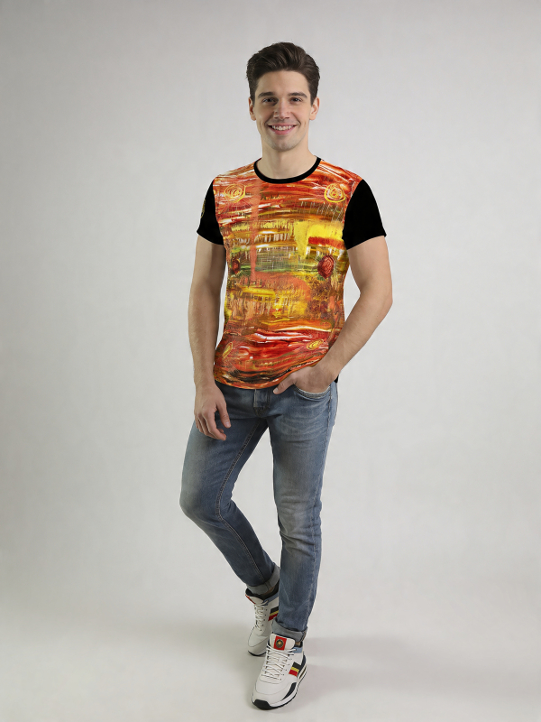 Camisetas originales para hombre - ACRYLITY - 100 % algodón - GERMENS artfashion - Tallas de la S a la 5XL